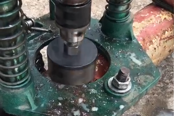 Video of bimetal perforator punching